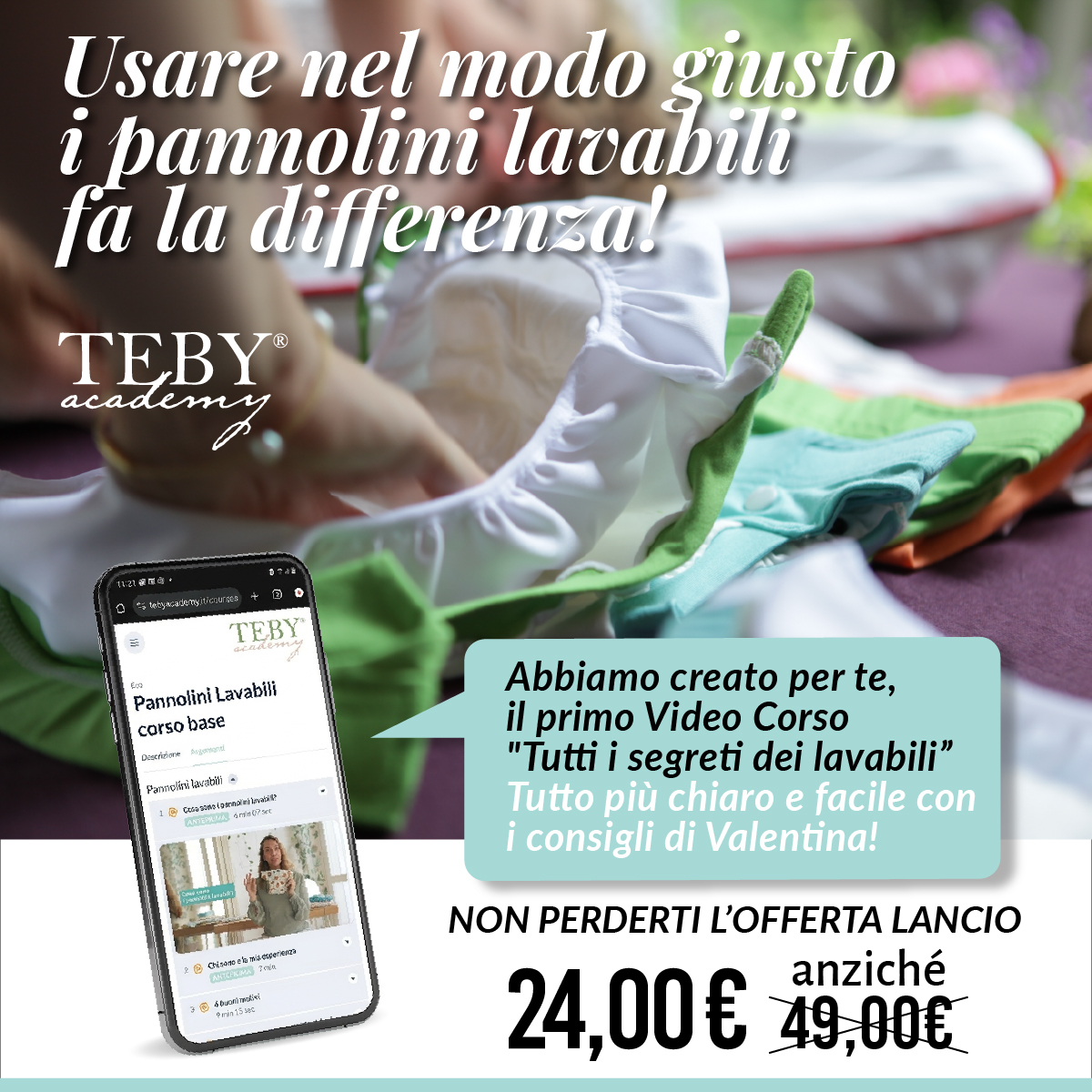 Teby academy promo lancio