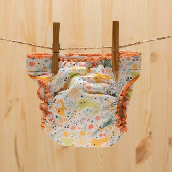 Fitted Diaper - Happy Rabbits - Cloth Nappies
