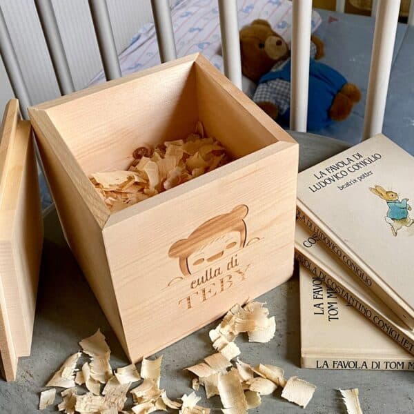 Pine wood box - Culla di Teby