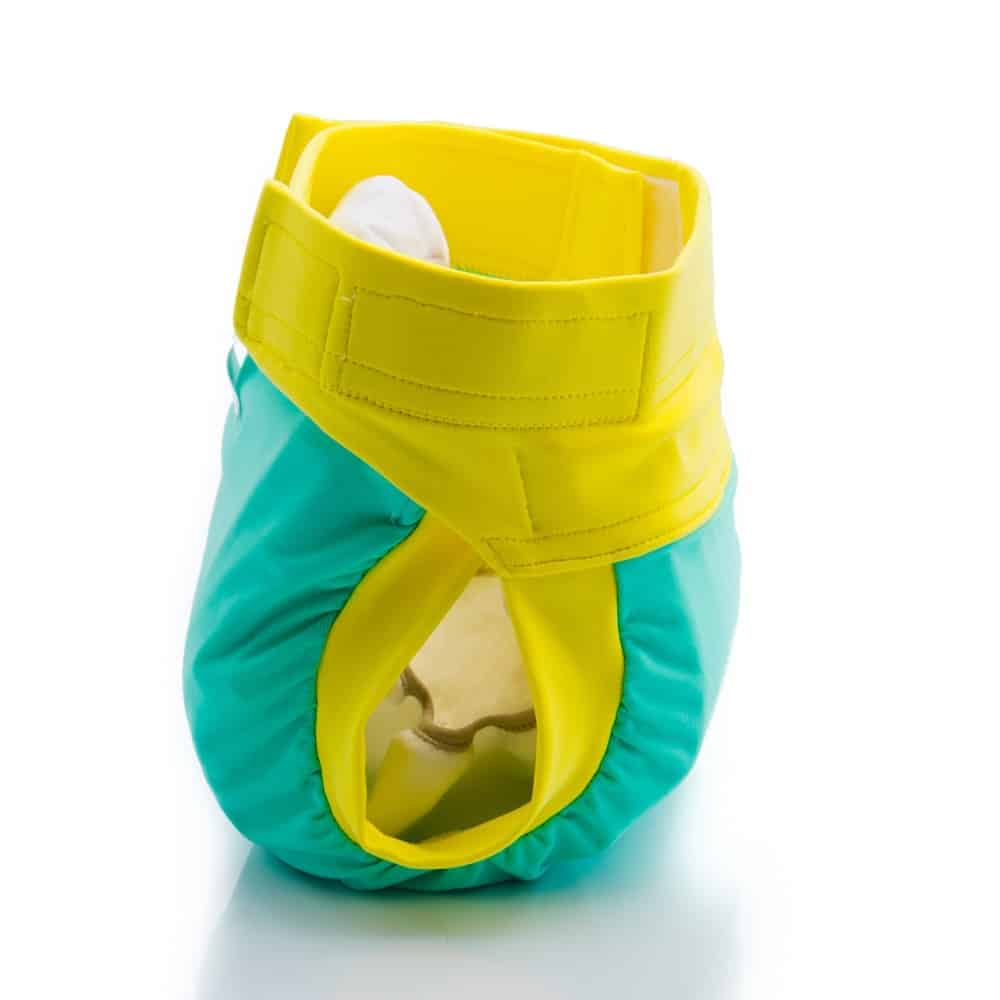 Soft Touch Pants - Mint and Lemon - Cloth Nappies