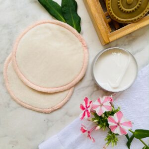Washable make-up remover pads - Natural velvet
